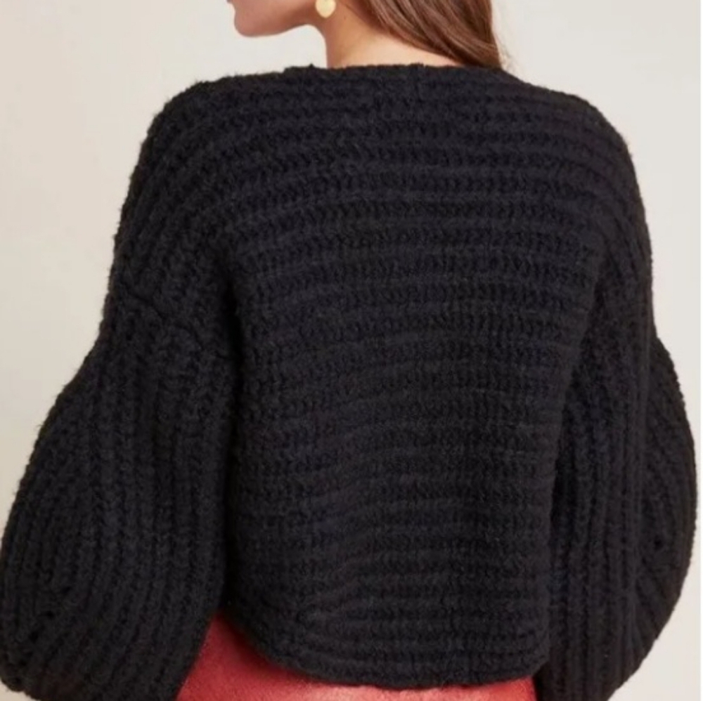 ANTHROPOLOGIE Alpaca Wool Shrug sweater womens XS petite - Picture 11 of 12